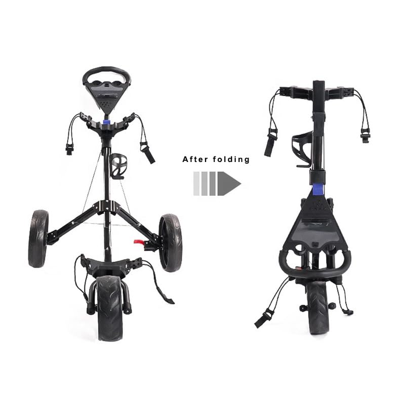 Push Cart with Folding Scorecard Foot Break and Cup Holder.