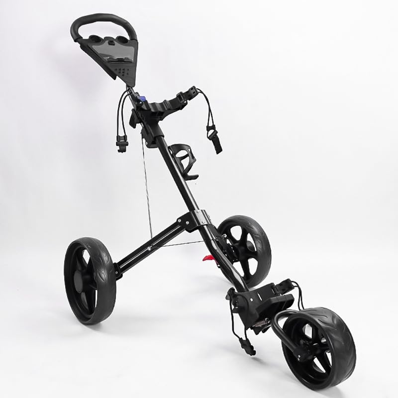 Push Cart with Folding Scorecard Foot Break and Cup Holder.