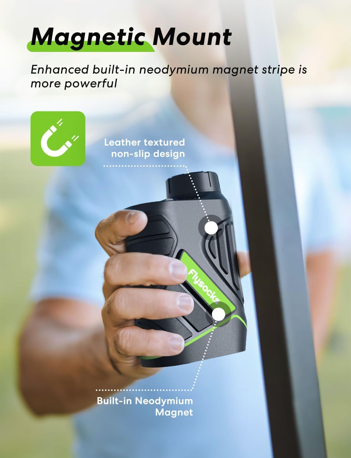 Golf Rangefinder with Slope, 1200 Yards Laser Range Finder, 7X Magnification, Rechargeable.