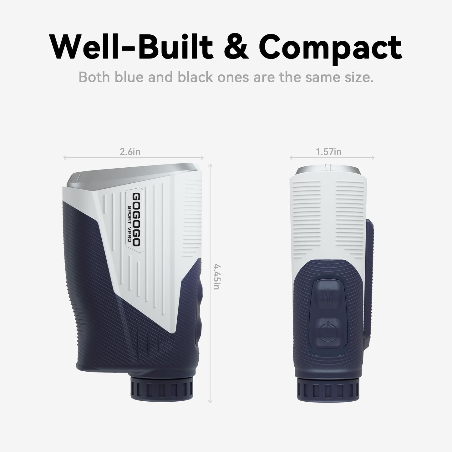 Golf Range Finder 2500Y Rechargeable Laser Rangefinder with Slope Magnet.