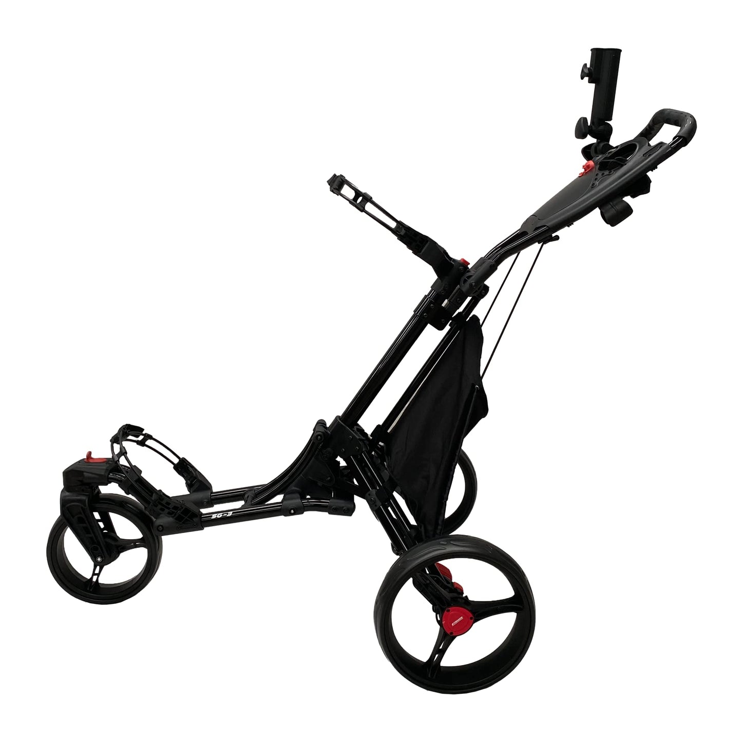 High Performance Golf Cart with 360-Degree Swivel Front Wheel,One-Click Folding.
