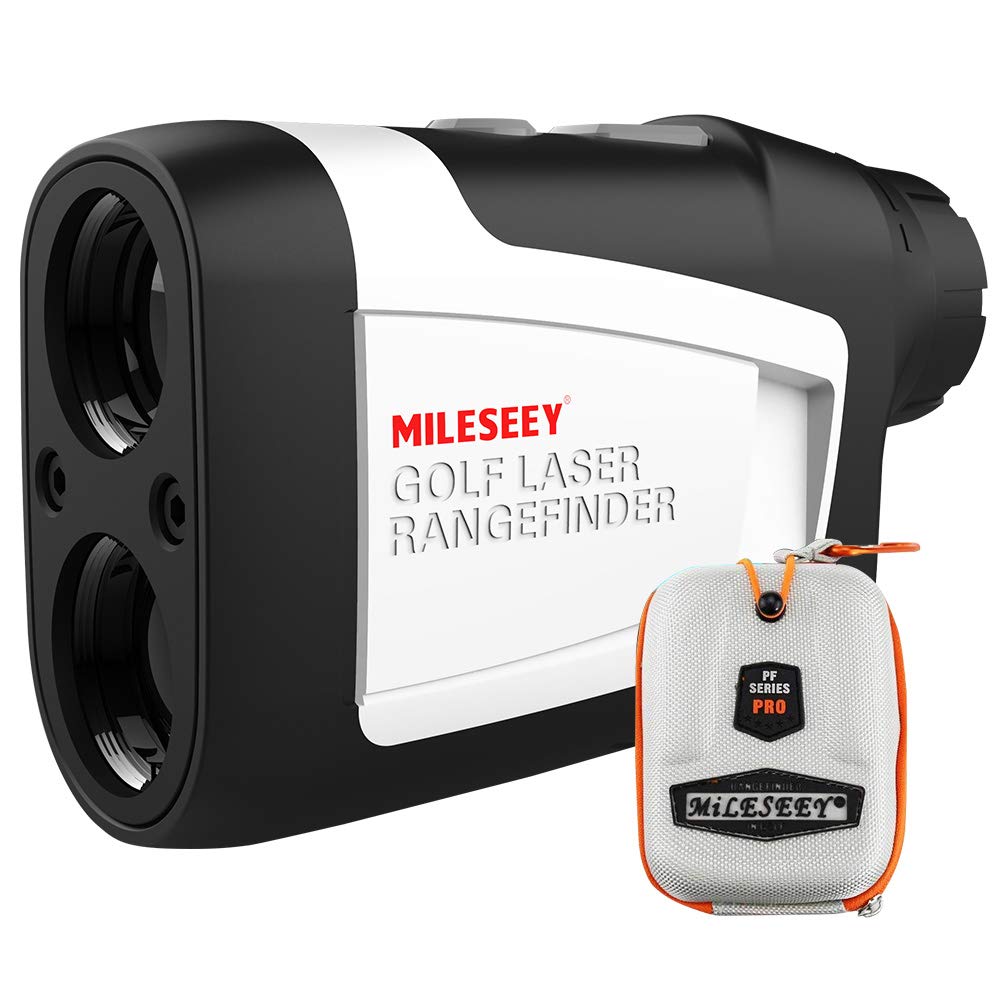 Golf Rangefinder with Slope On/Off, 660 Yards Range Finder with Flag-Lock and Vibration, Legal for Tournament Play,6X Magnification,Carrying Case, Free Battery.