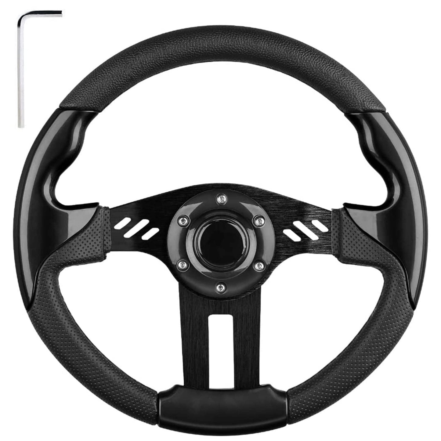 Golf Cart Steering Wheel for Club Car EZGO Yamaha Universal Steering Wheel or Adapter for Club Car DS and Precedent.