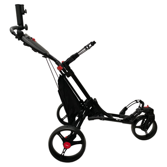 High Performance Golf Cart with 360-Degree Swivel Front Wheel,One-Click Folding.