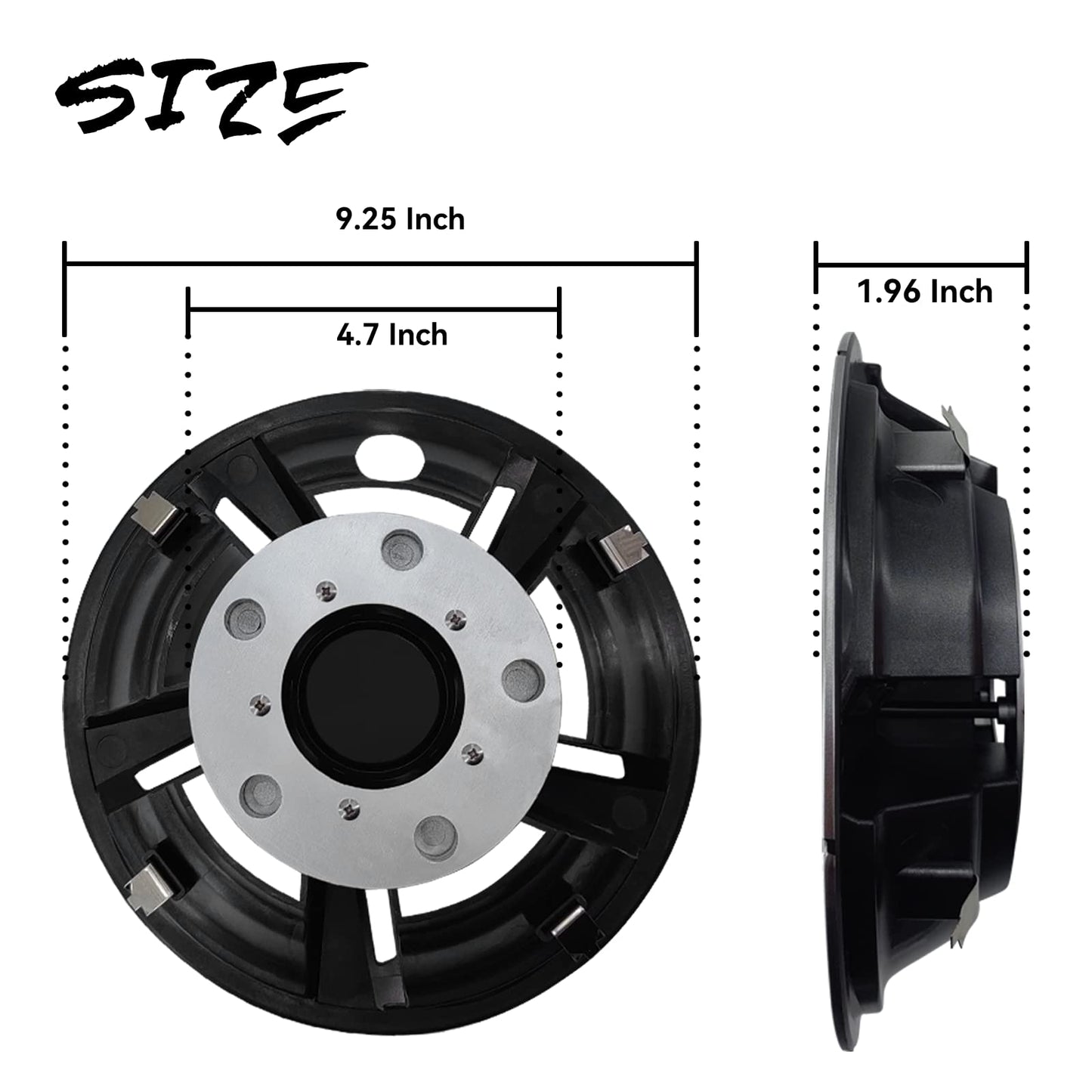 Golf Cart SS Wheel Covers Hub Caps for EZGO, Club Car,Yamaha 8 Inch Hubcaps.