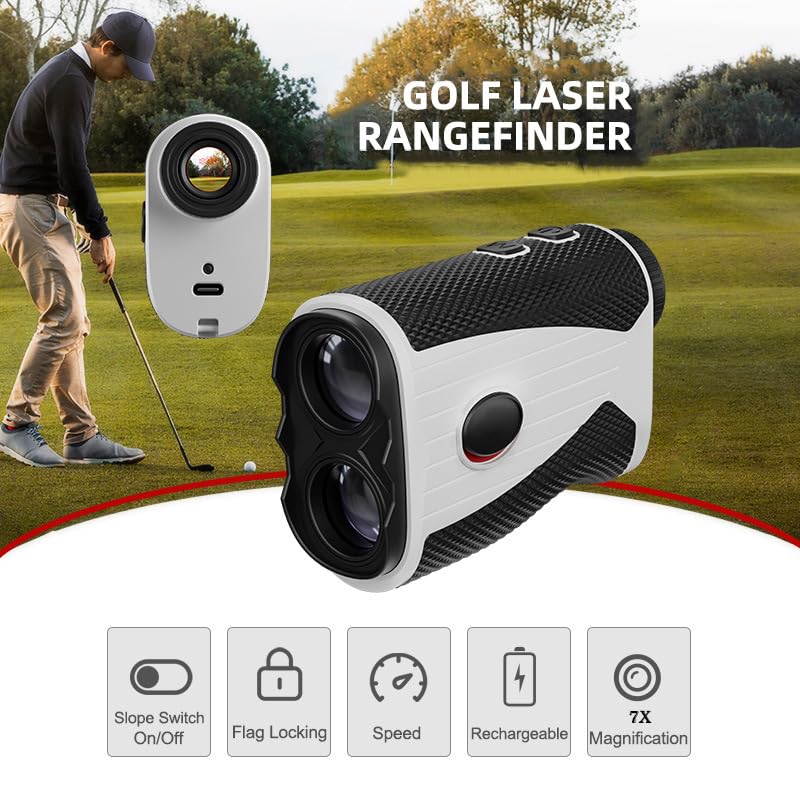 Golf Rangefinder, 7X Magnification.