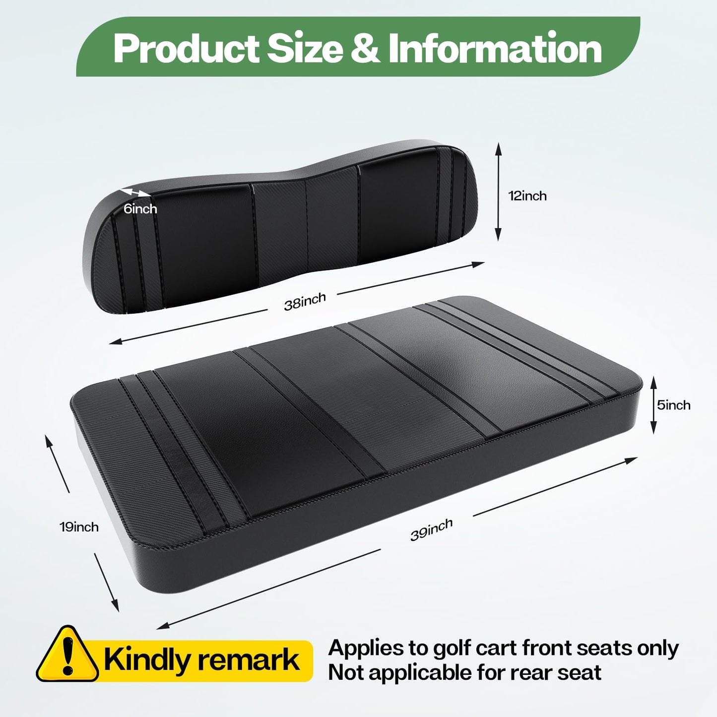Golf Cart Seat Covers Fit for Club Car DS.
