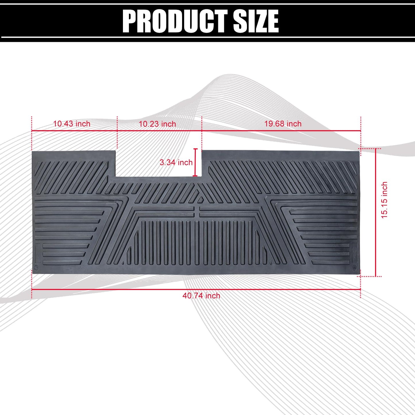 Golf Cart Floor Mat. Fit Club Car Precedent.