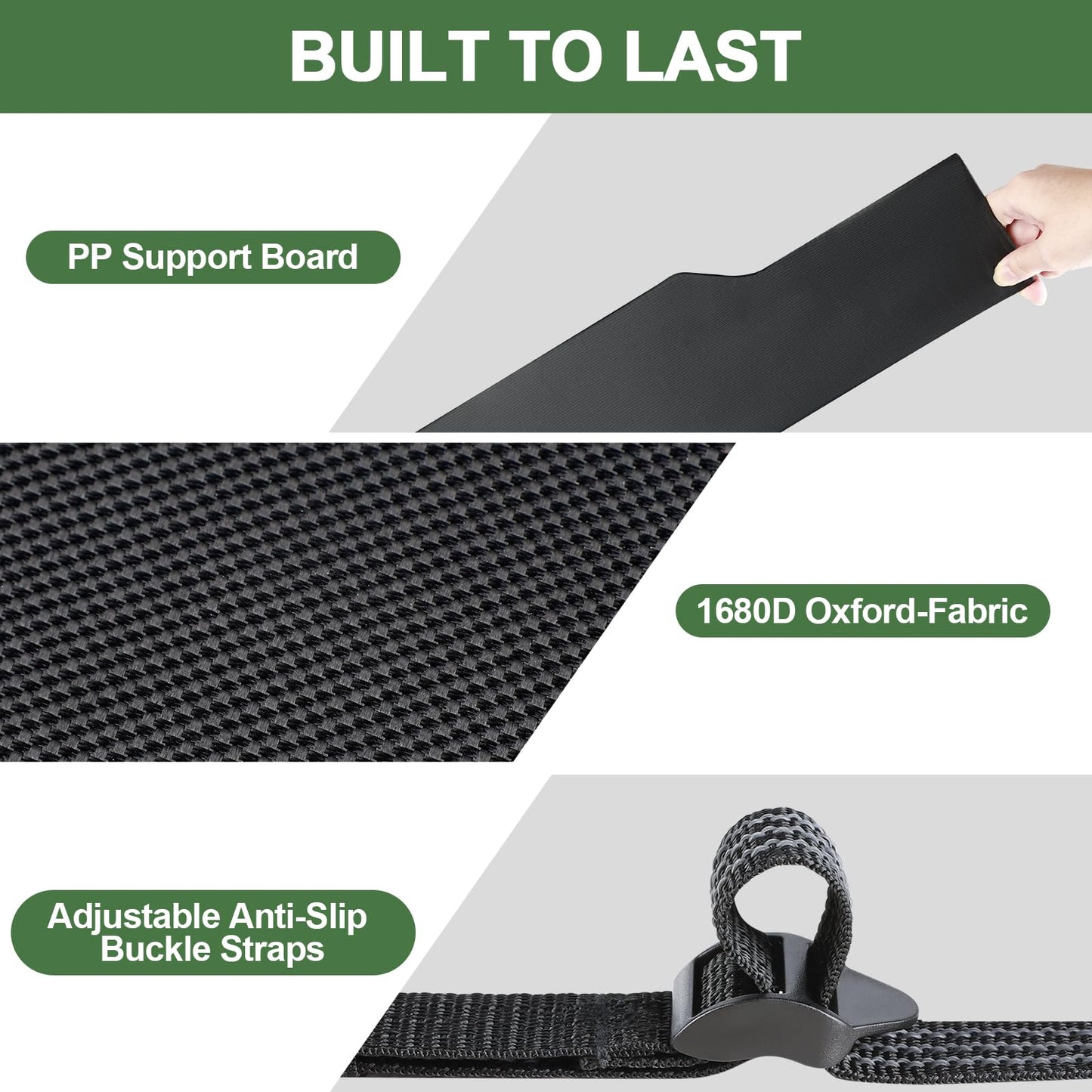 Foldable Golf Cart Inner Front Storage. Compatible with EZGO, Club Car Drive Kandi Yamaha.