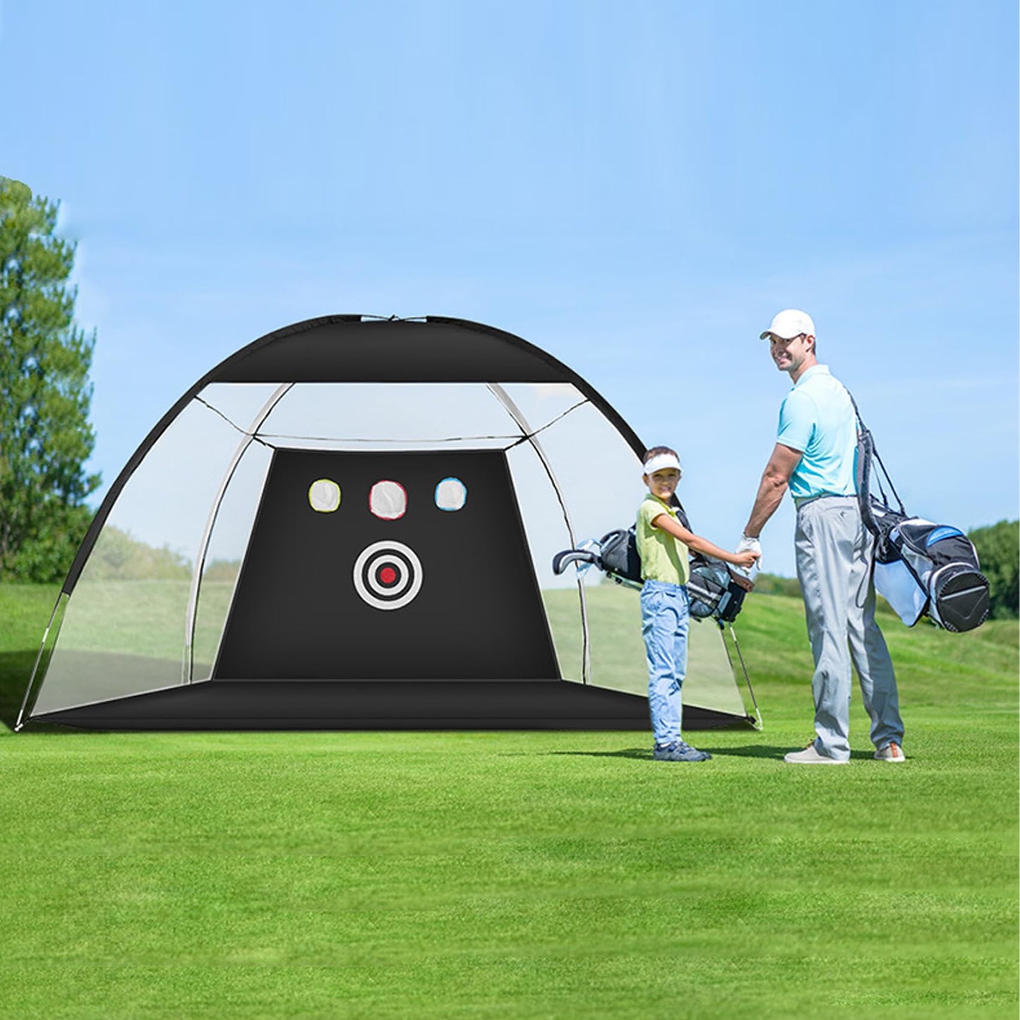 180Cm Golf Training Net for Backyard Chipping Driving, Golf Net for Garage.