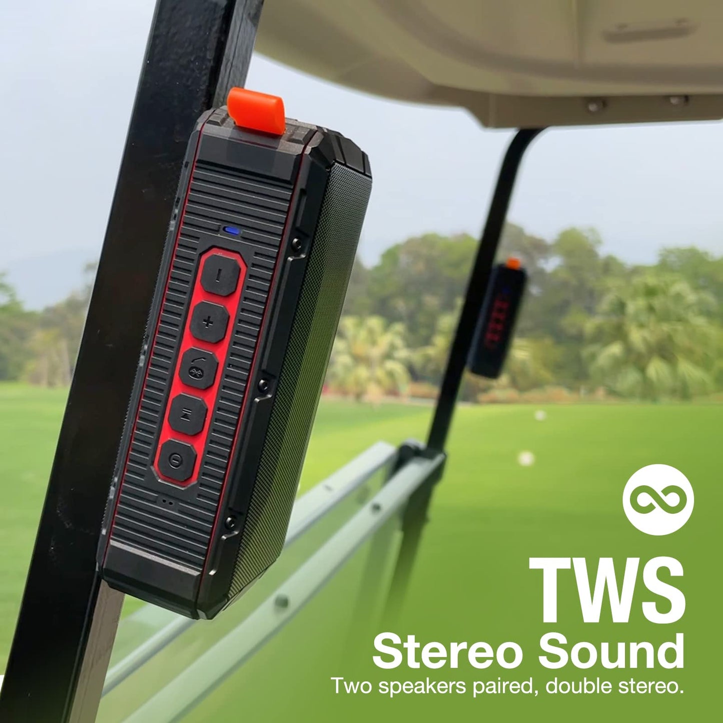 Pro Portable Magnetic Bluetooth Golf Speaker Wireless Waterproof.