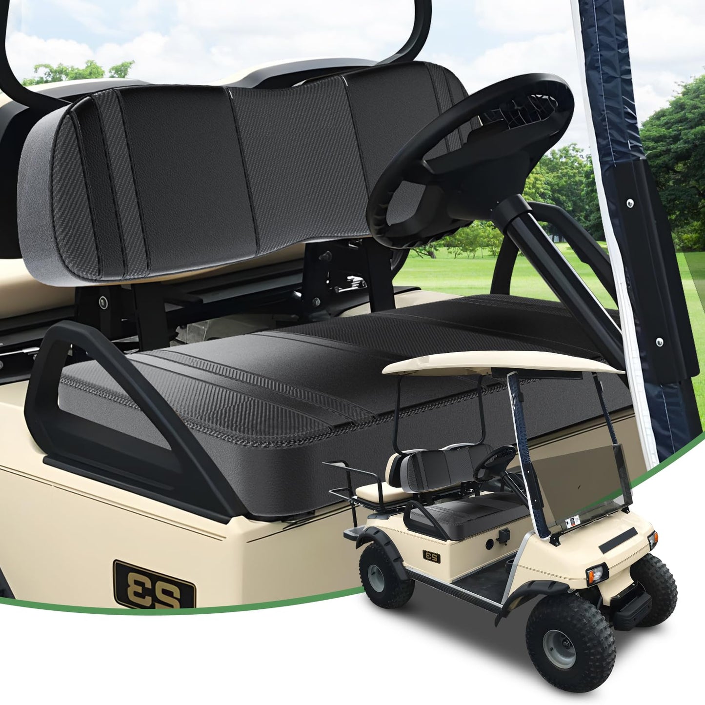 Golf Cart Seat Covers Fit for Club Car DS.