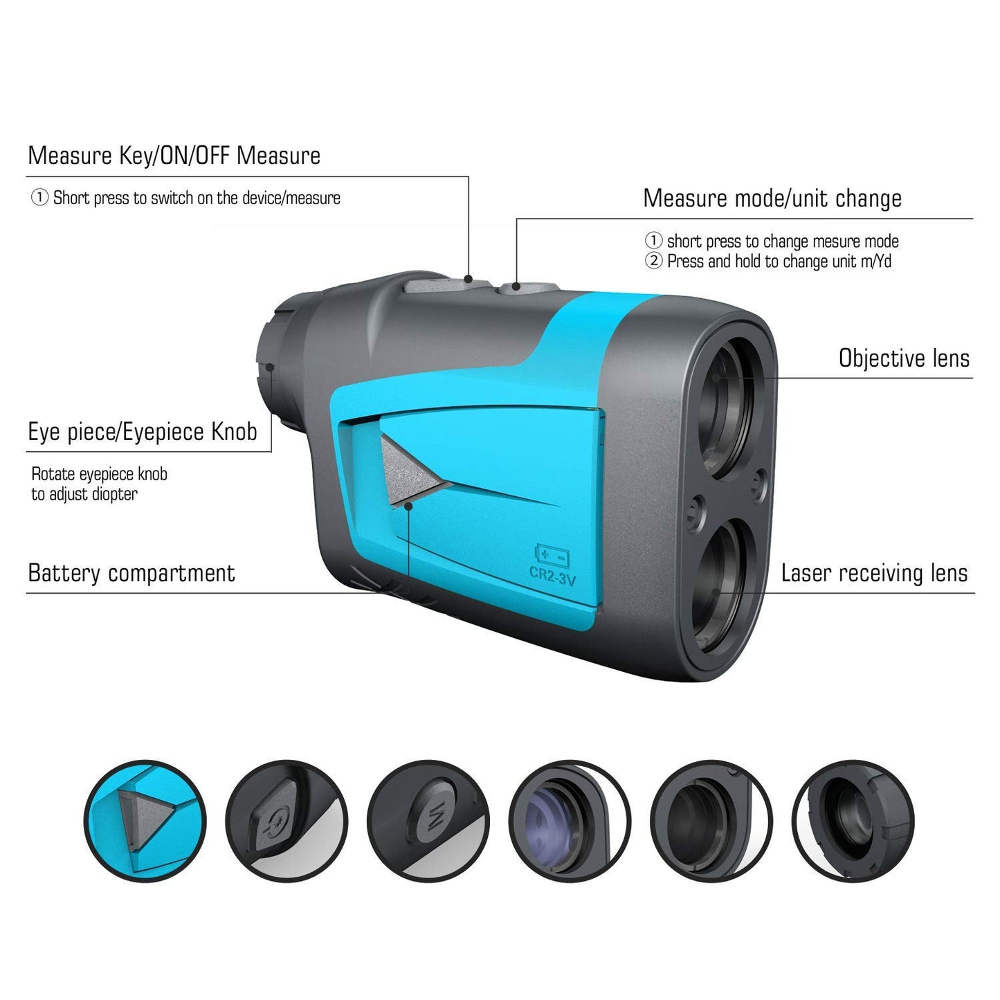 Professional Precision 660Yards Golf Range Finder.
