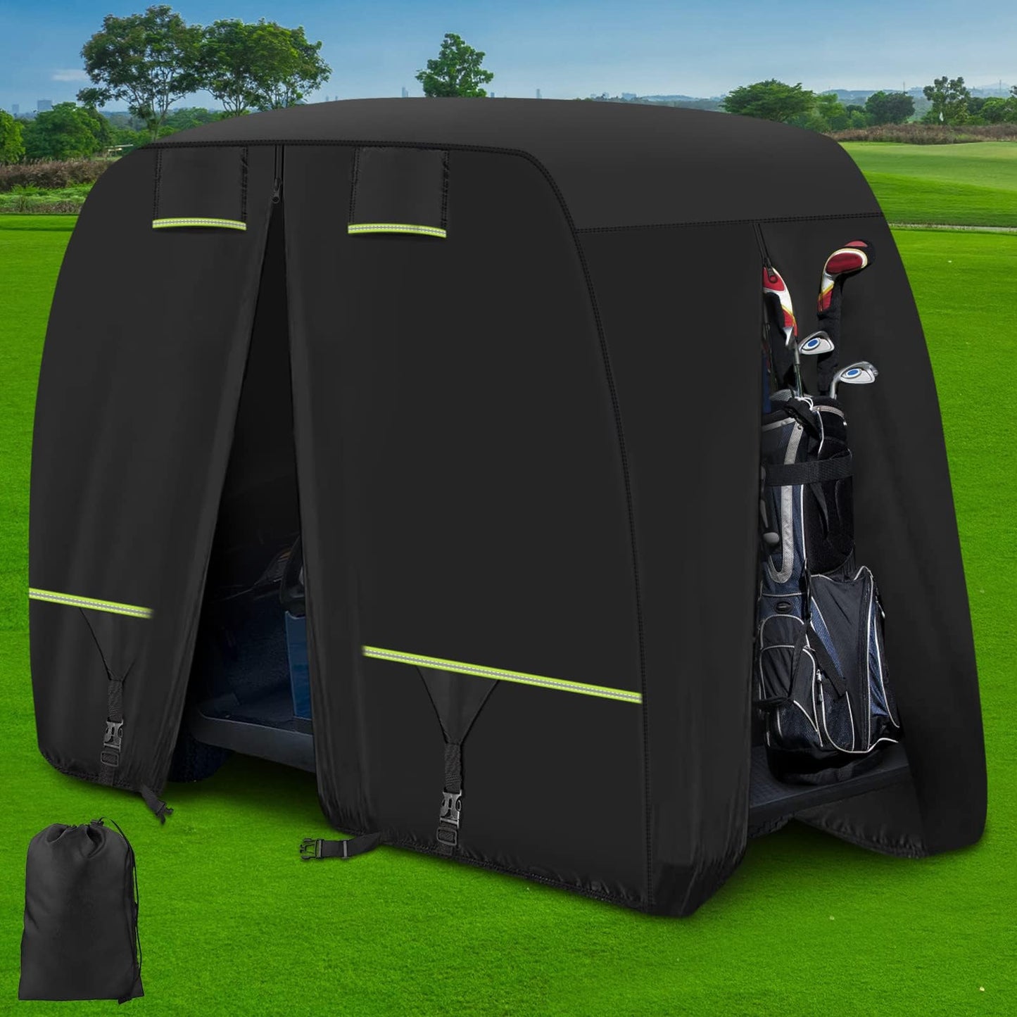 Cover Fits EZGO, Club Car, Yamaha Most 4 Passenger/ 2 Passenger Golf Cart.
