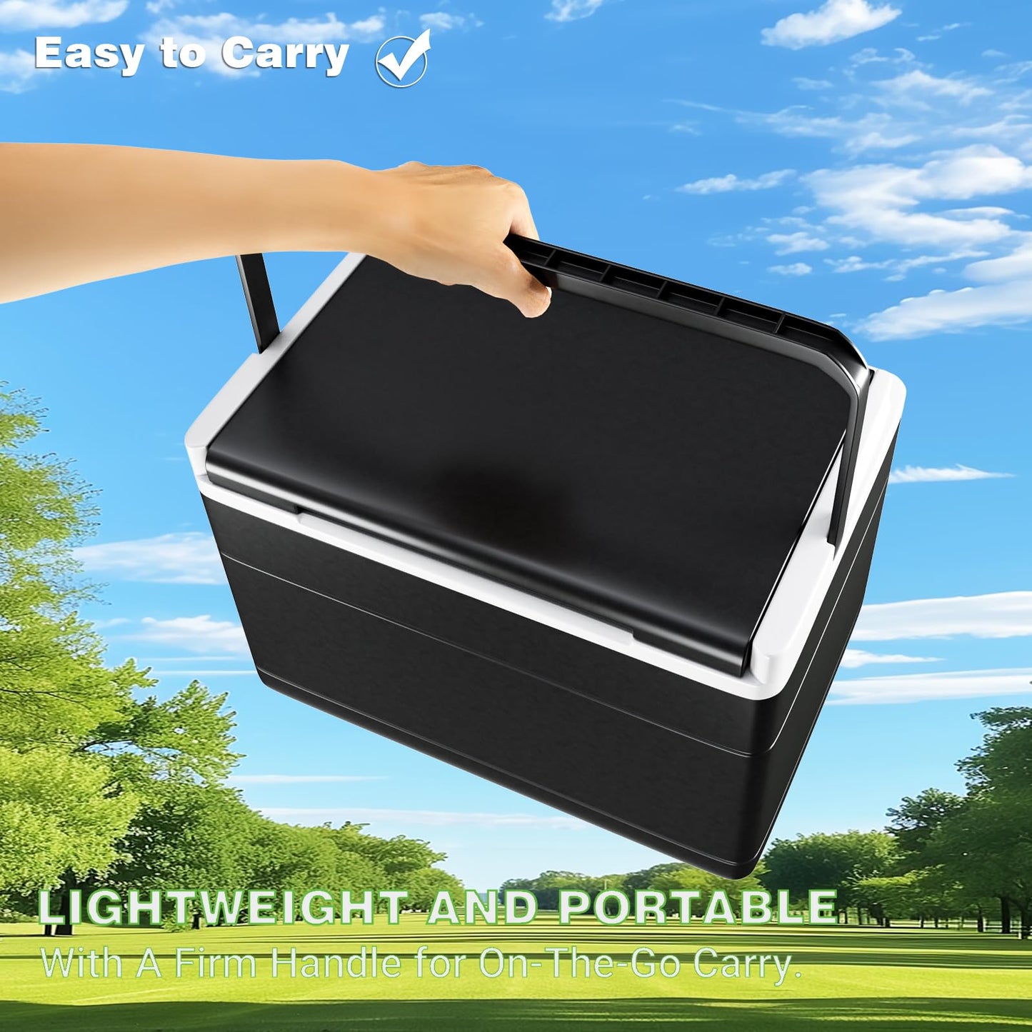 Golf Cart Cooler with Mounting Bracket for Club Car Precedent Tempo and Onward.