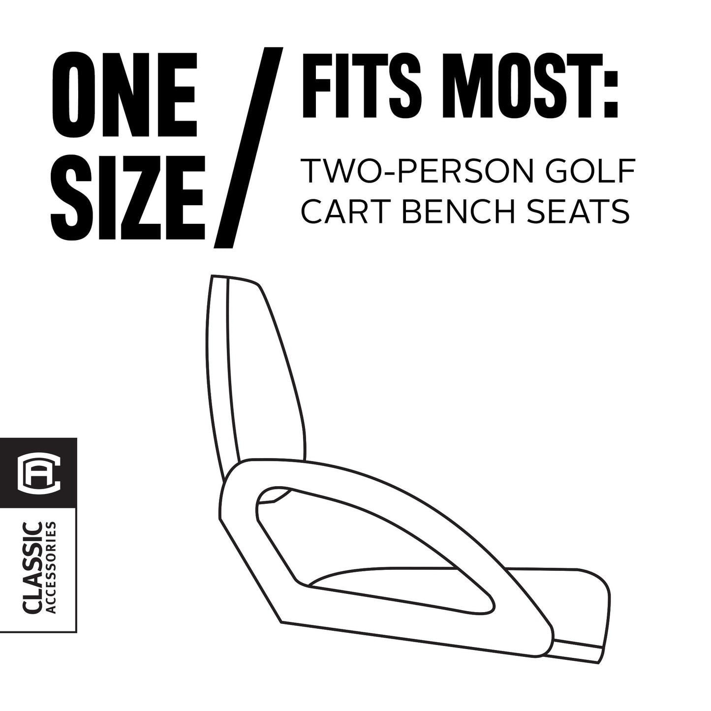 Classic Accessories Fairway Golf Cart Diamond Air Mesh Seat Cover