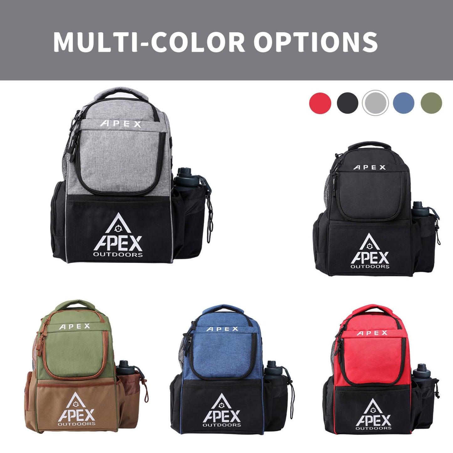 Disc Golf Backpack with 21+ Disc Capacity, Durable & Lightweight with Multiple Storage Pockets.