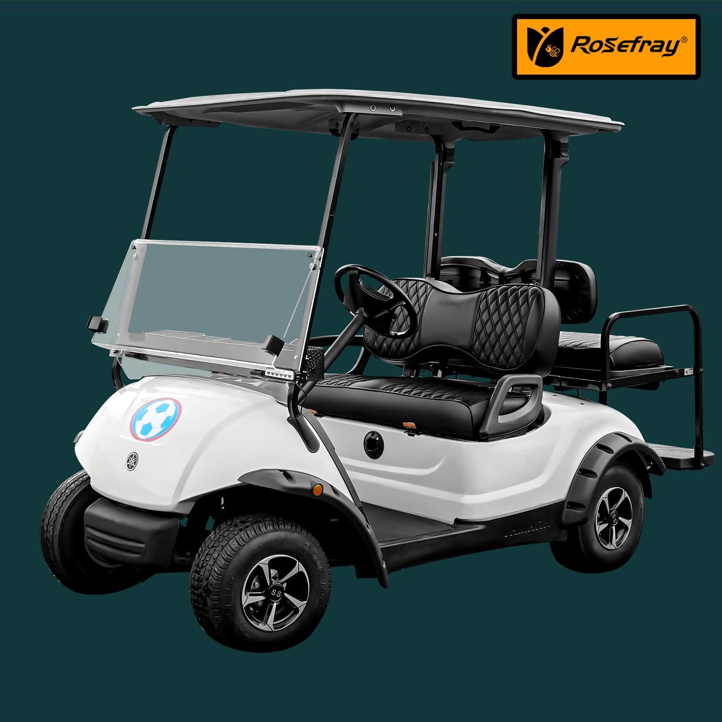 Golf Cart Diamond Seat Covers Kit, Fit for Yamaha G29 Drive/Drive 2 Front Seat Cushion.