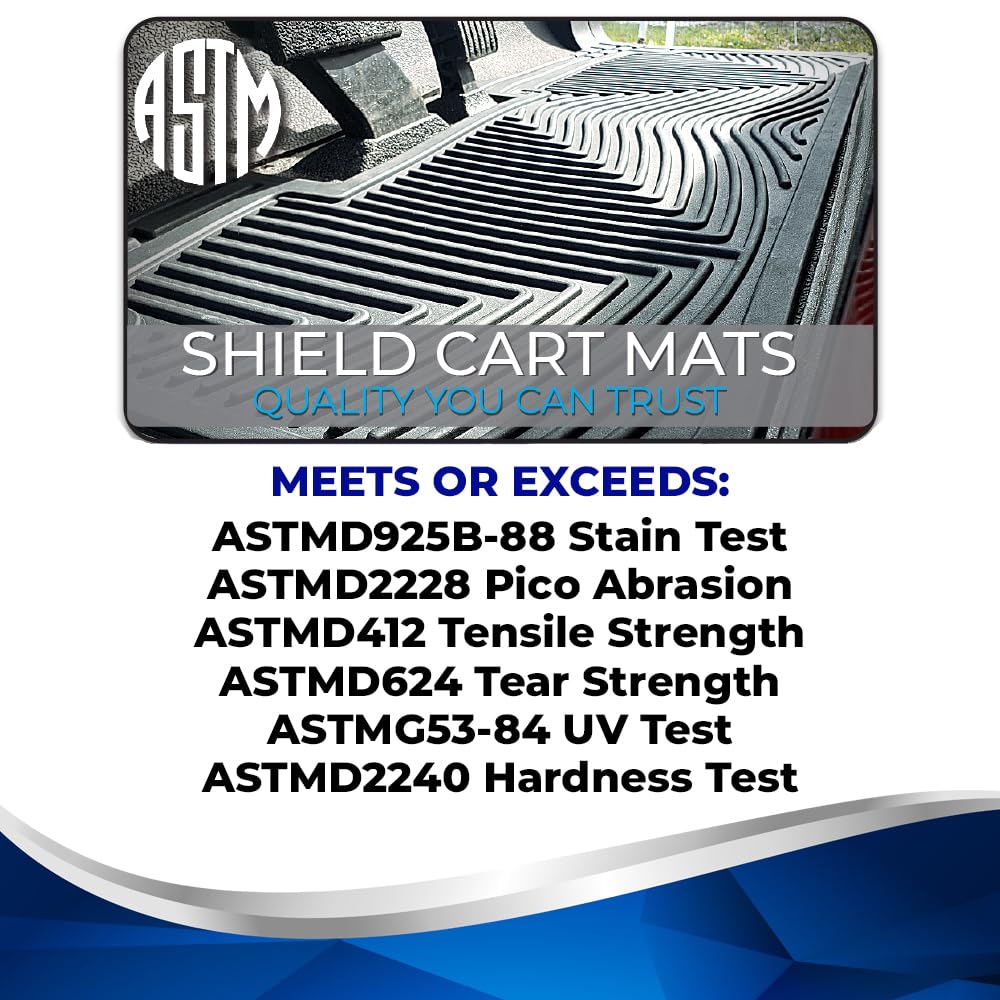 Golf Cart Floor Mat, New & Improved, 8mm Thick.