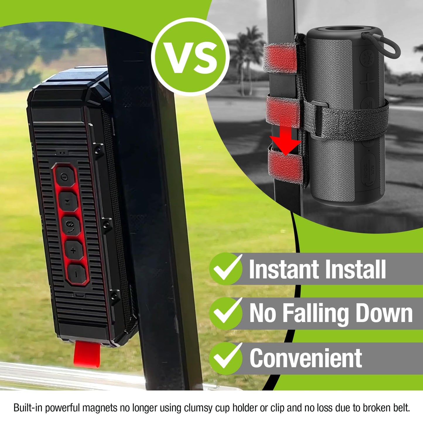 Pro Portable Magnetic Bluetooth Golf Speaker Wireless Waterproof.