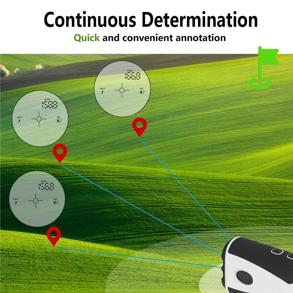 Golf Rangefinder, 7X Magnification.