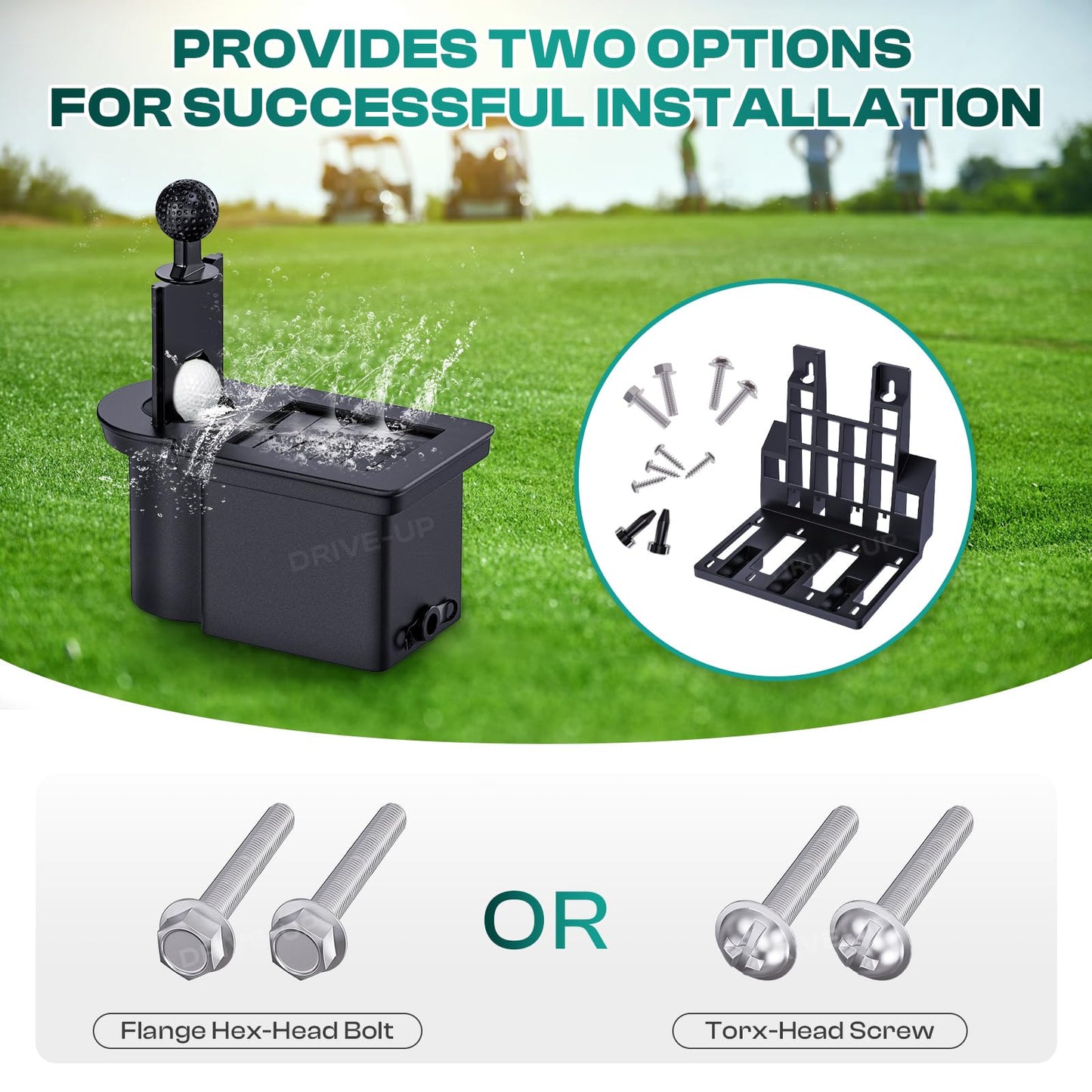 Golf Cart Ball Washer and Club Cleaner Kit.