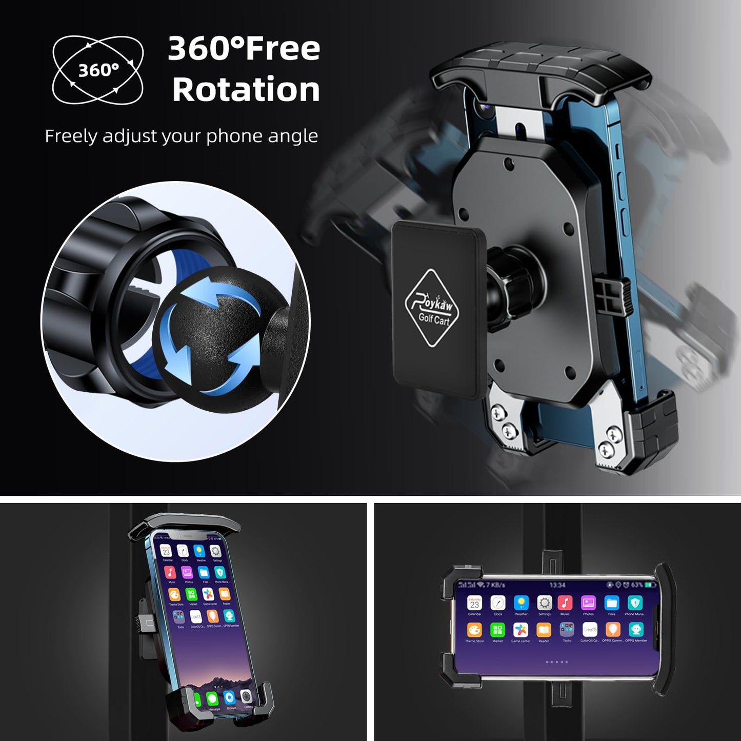 Golf Cart Magnetic Phone Holder.