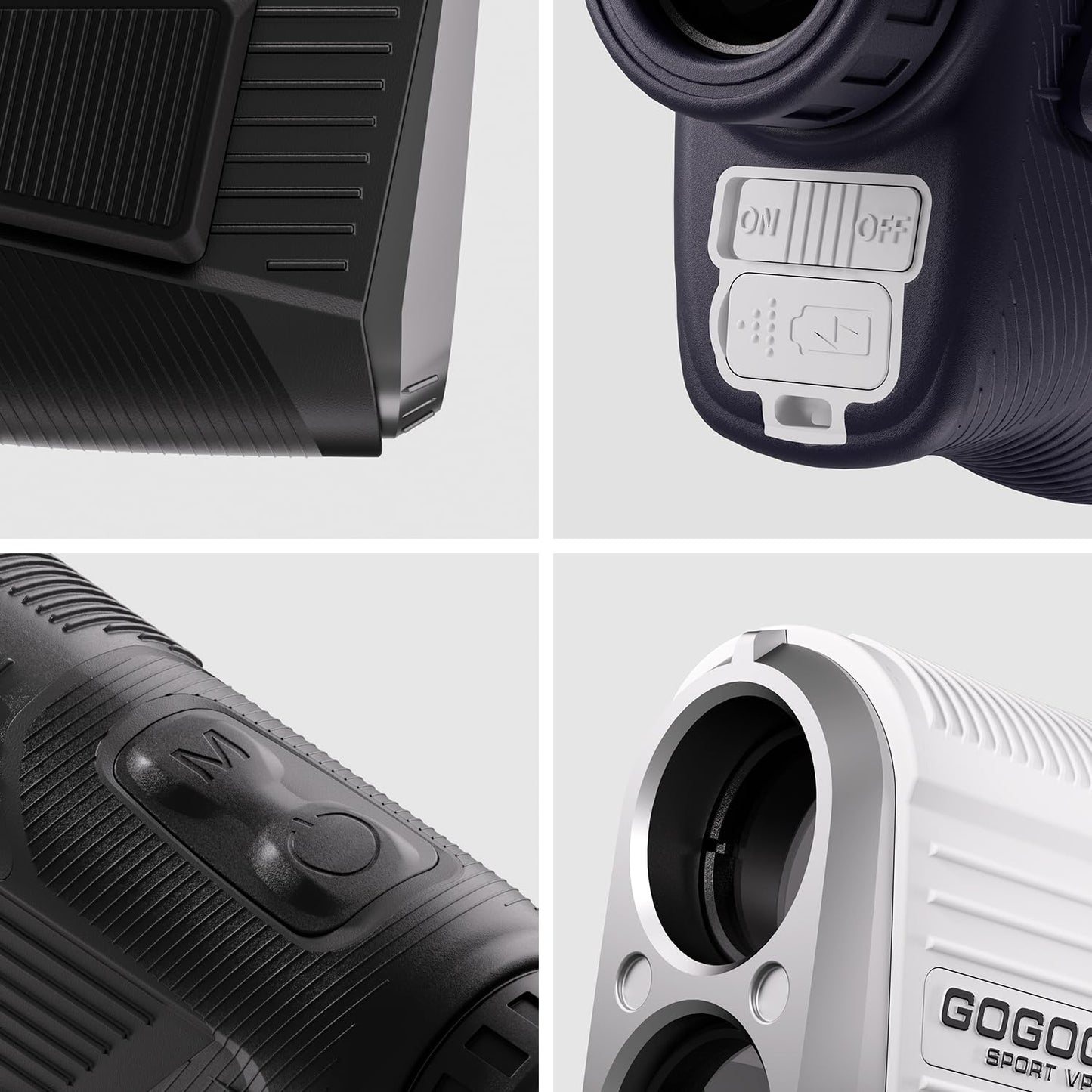 Golf Range Finder 2500Y Rechargeable Laser Rangefinder with Slope Magnet.