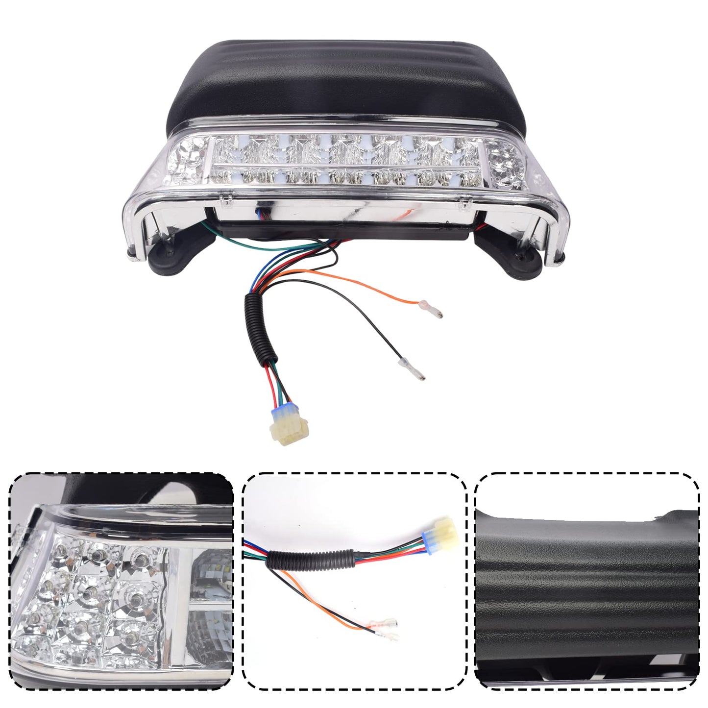 Golf Cart LED Taillight Kit for Club Car Precedent 2004-Up & Tempo 2018-Up Models.