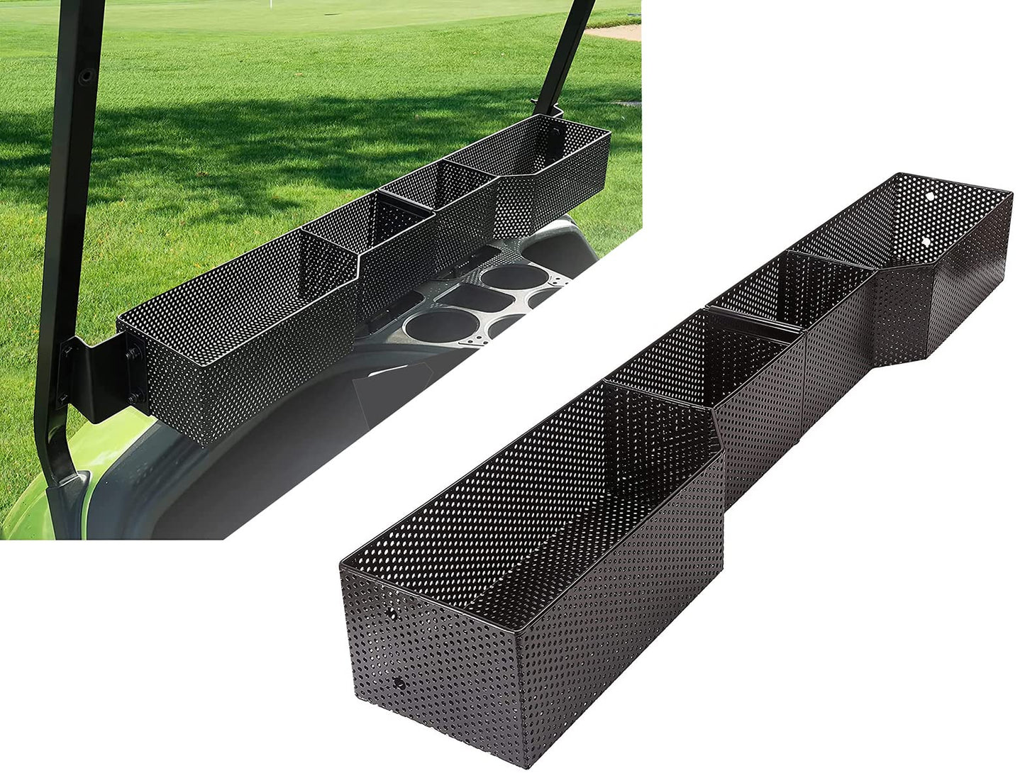 Golf Cart Yamaha Front Inner Dash Storage Basket and Rack Fits Yamaha G29 and Drive 2.