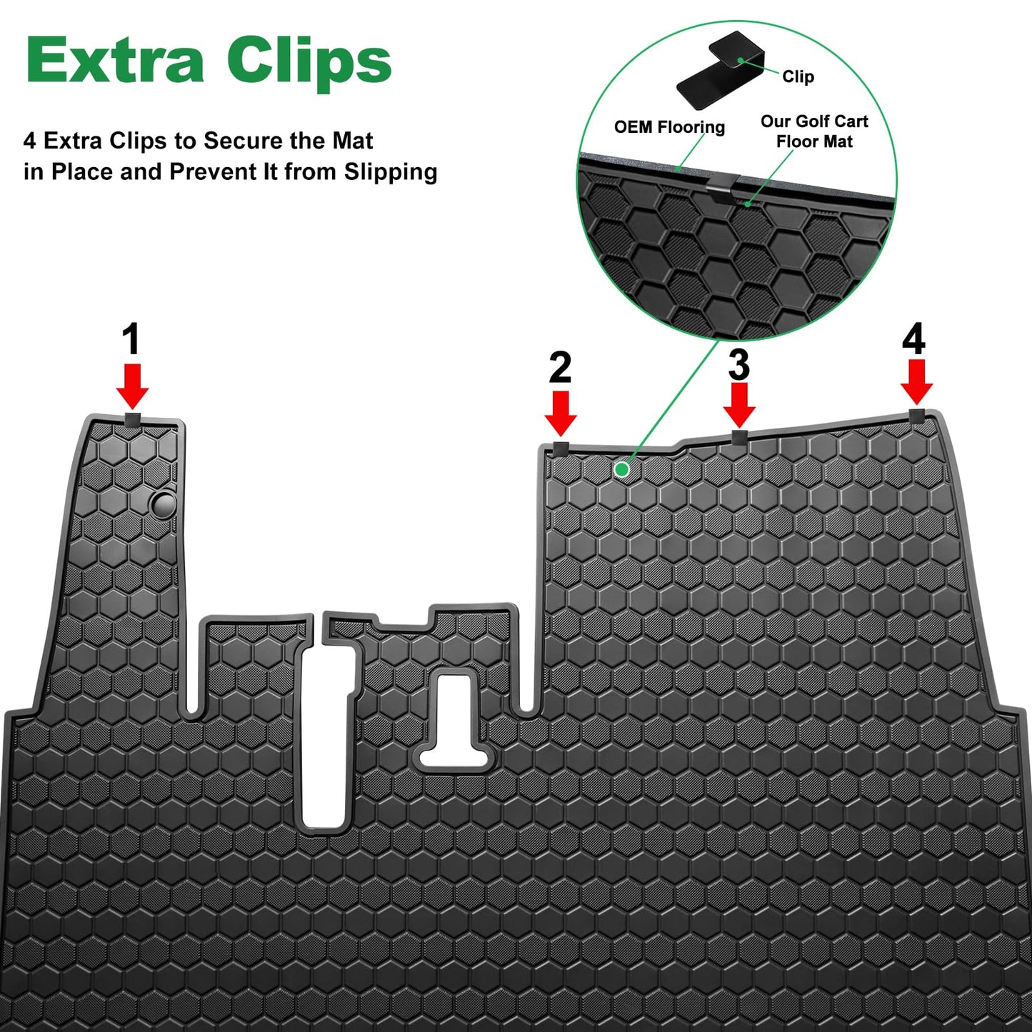 Yamaha Drive2 Golf Cart Floor Mat.