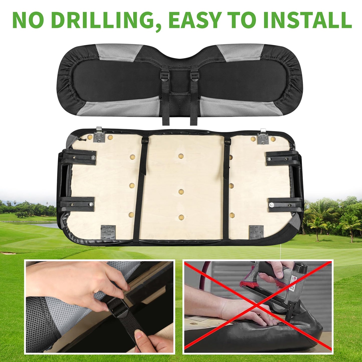 Washable Polyester Mesh Cloth Fits Club Car DS & Precedent,Yamaha Electric Golf Carts