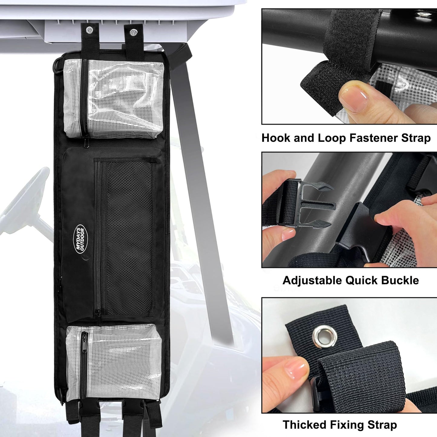 Golf Cart Ceiling Storage Bag to suit Club Car Precedent and Tempo.