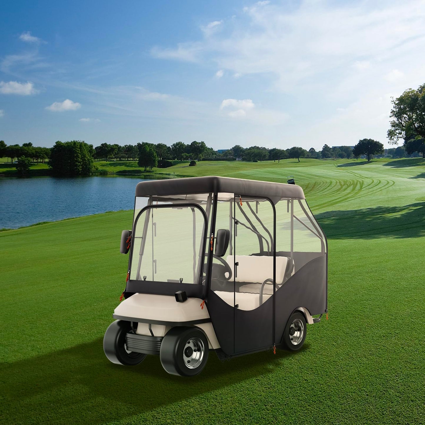 Golf Cart Cover. Universal Fits for Most Brand Carts.