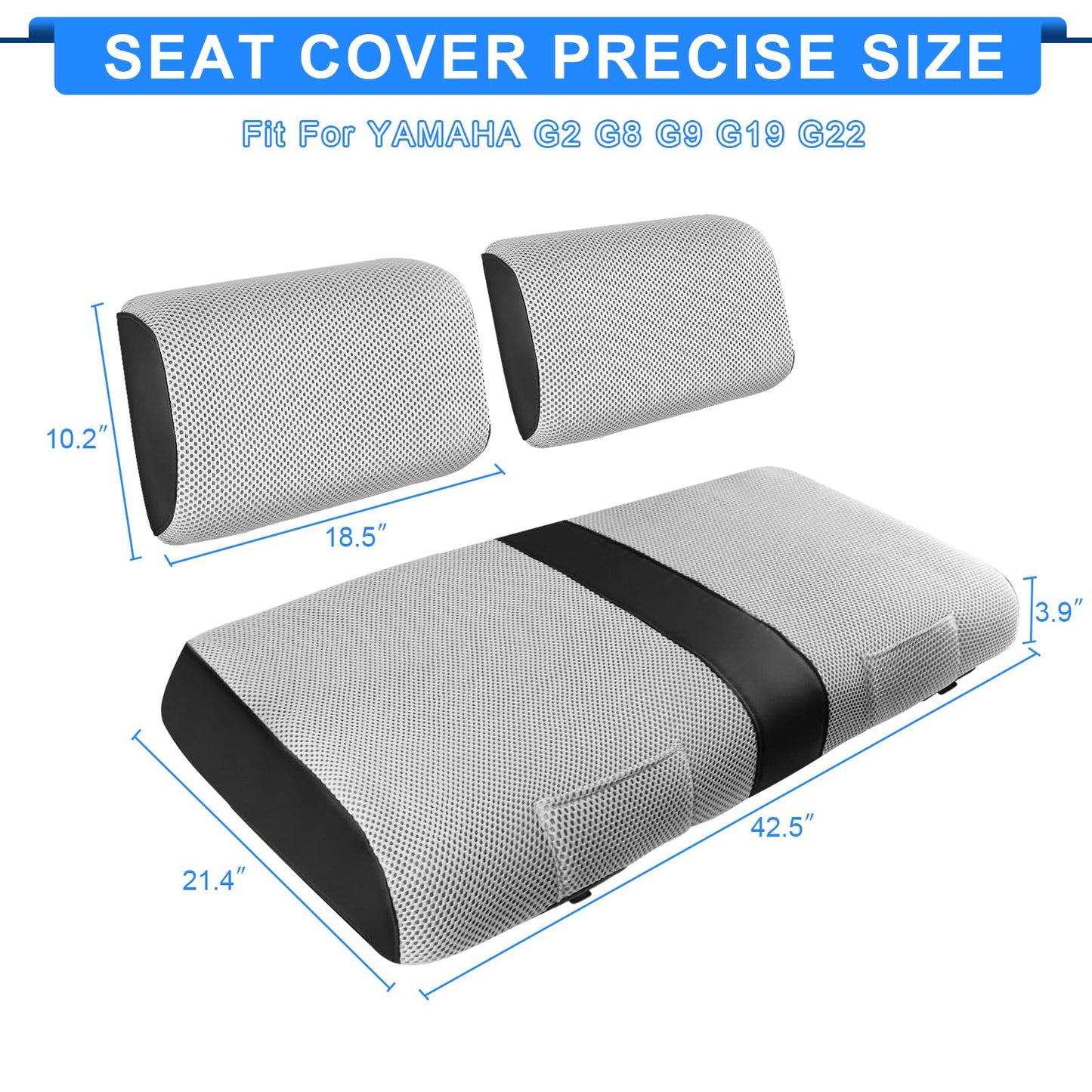 Golf Cart Seat Covers For Yamaha G2 G8 G9 G16 G19 G22.