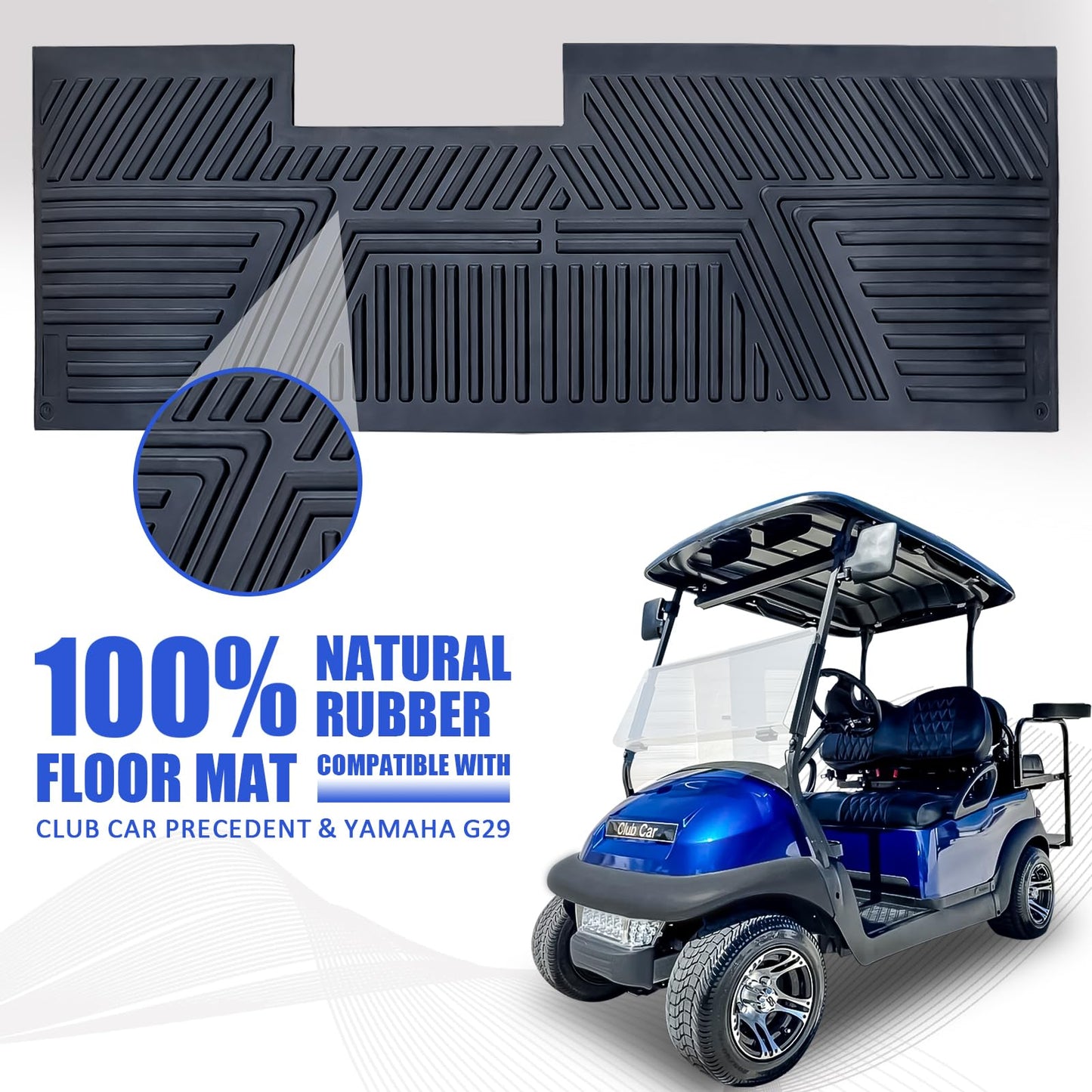 Golf Cart Floor Mat. Fit Club Car Precedent.