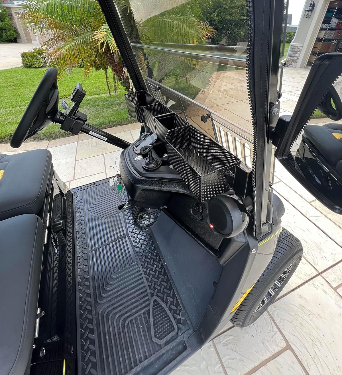 Golf Cart Yamaha Front Inner Dash Storage Basket and Rack Fits Yamaha G29 and Drive 2.