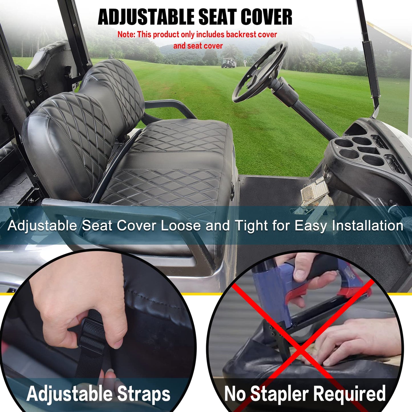 Golf Cart YD Diamond Seat Cover for Yamaha Drive/Drive 2.