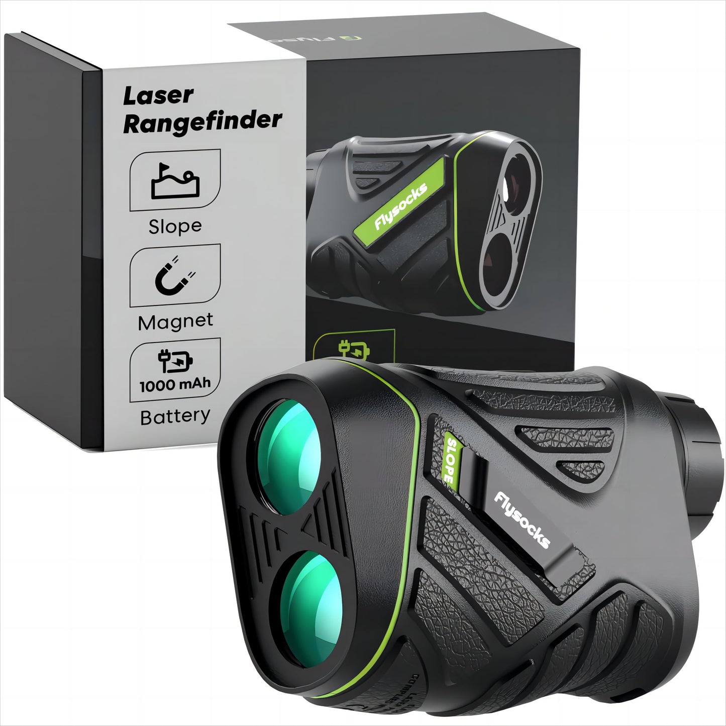 Golf Rangefinder with Slope, 1200 Yards Laser Range Finder, 7X Magnification, Rechargeable.