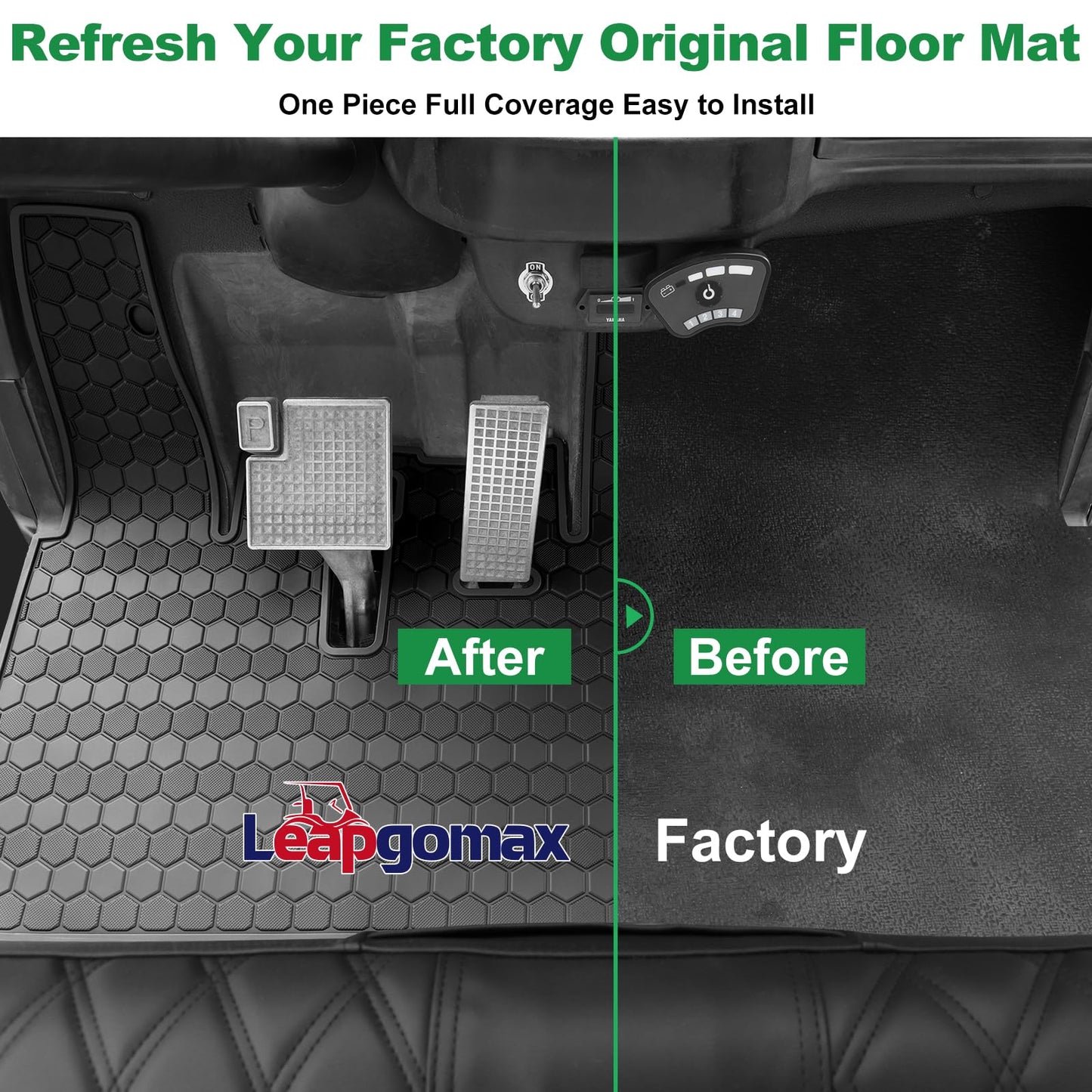 Yamaha Drive2 Golf Cart Floor Mat.
