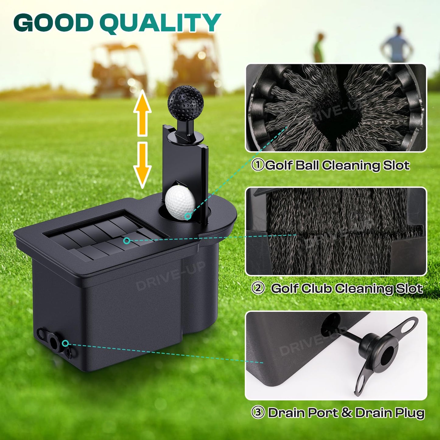 Golf Cart Ball Washer and Club Cleaner Kit.