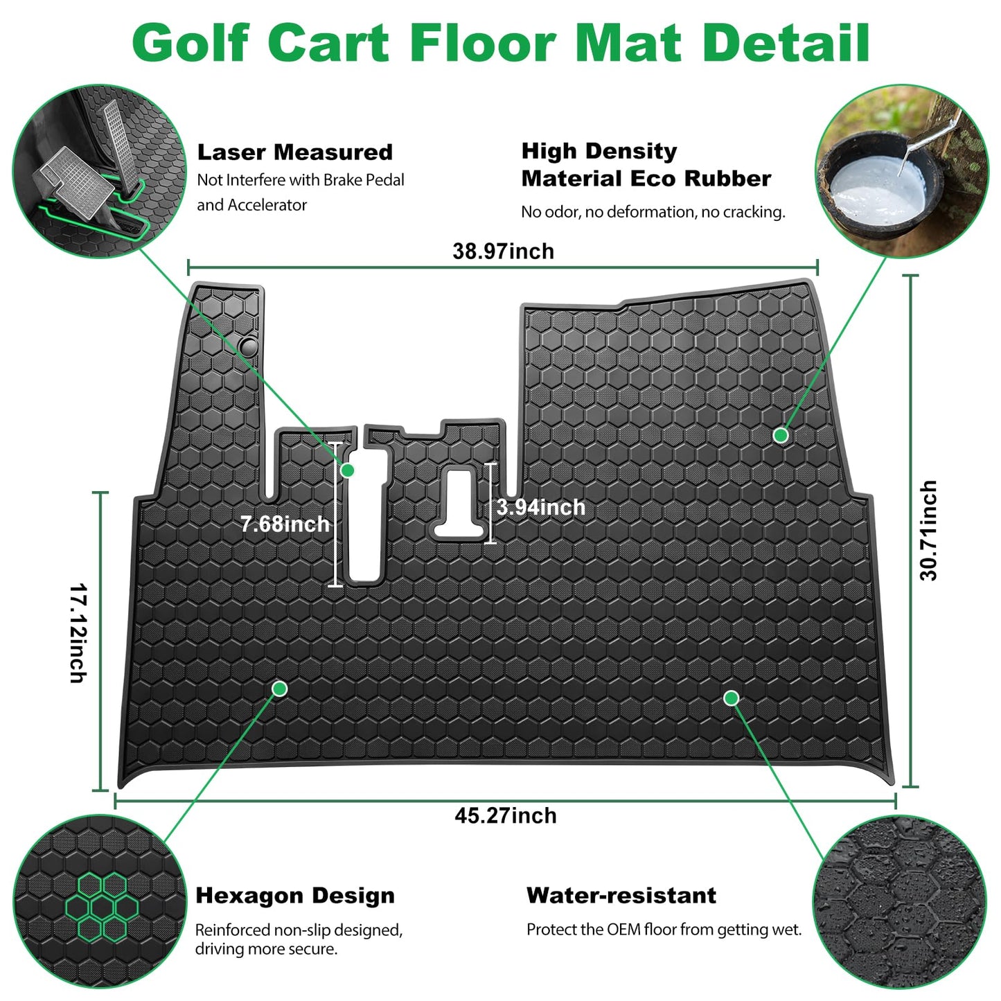Yamaha Drive2 Golf Cart Floor Mat.