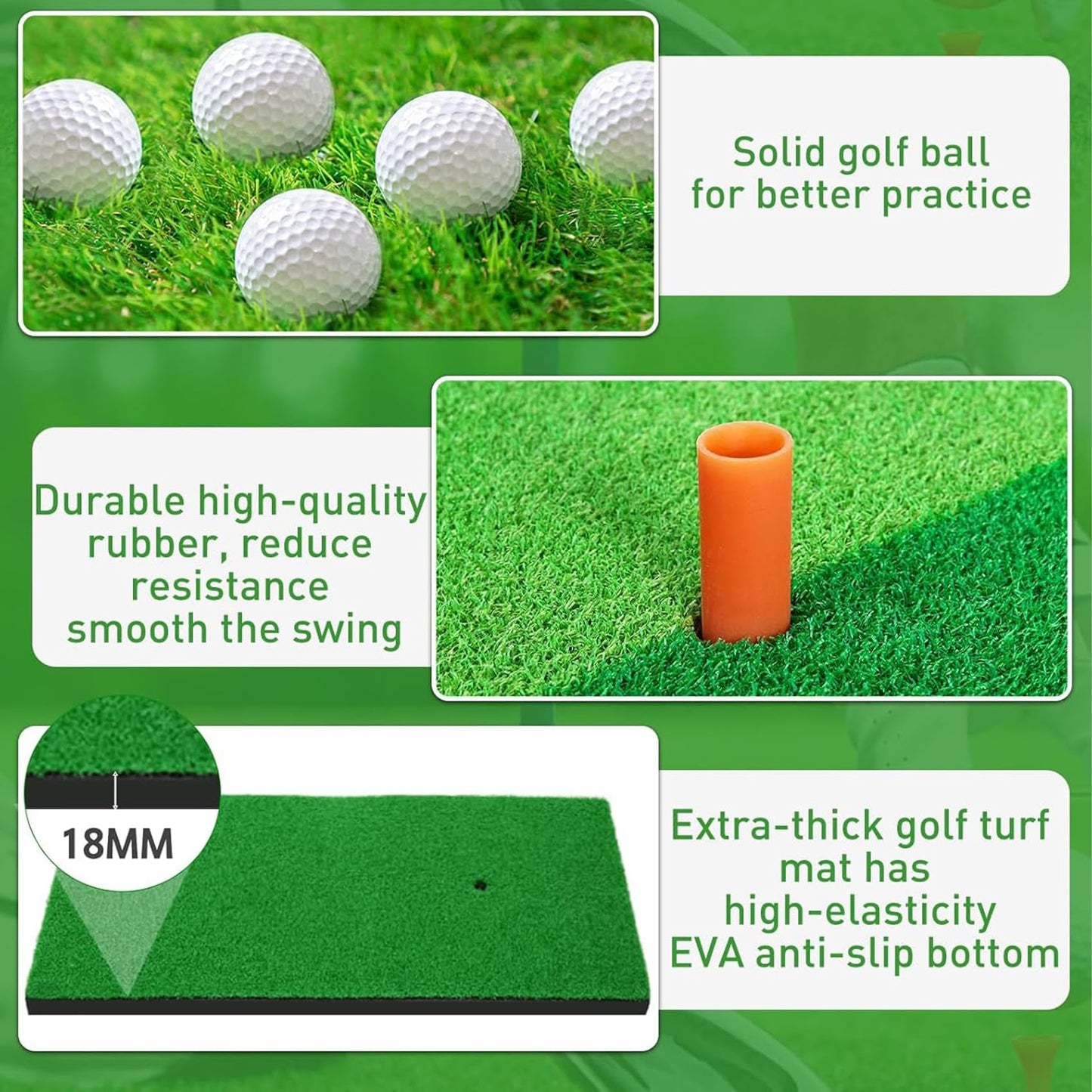 180Cm Golf Training Net for Backyard Chipping Driving, Golf Net for Garage.