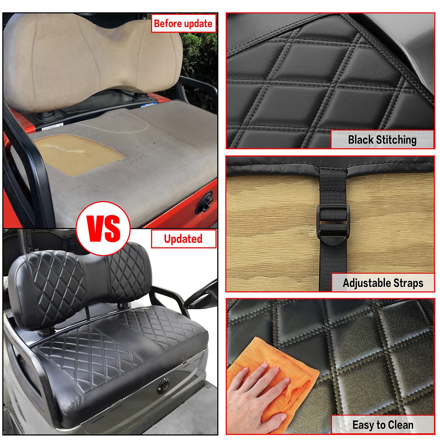 Golf Cart YD Diamond Seat Cover for Yamaha Drive/Drive 2.