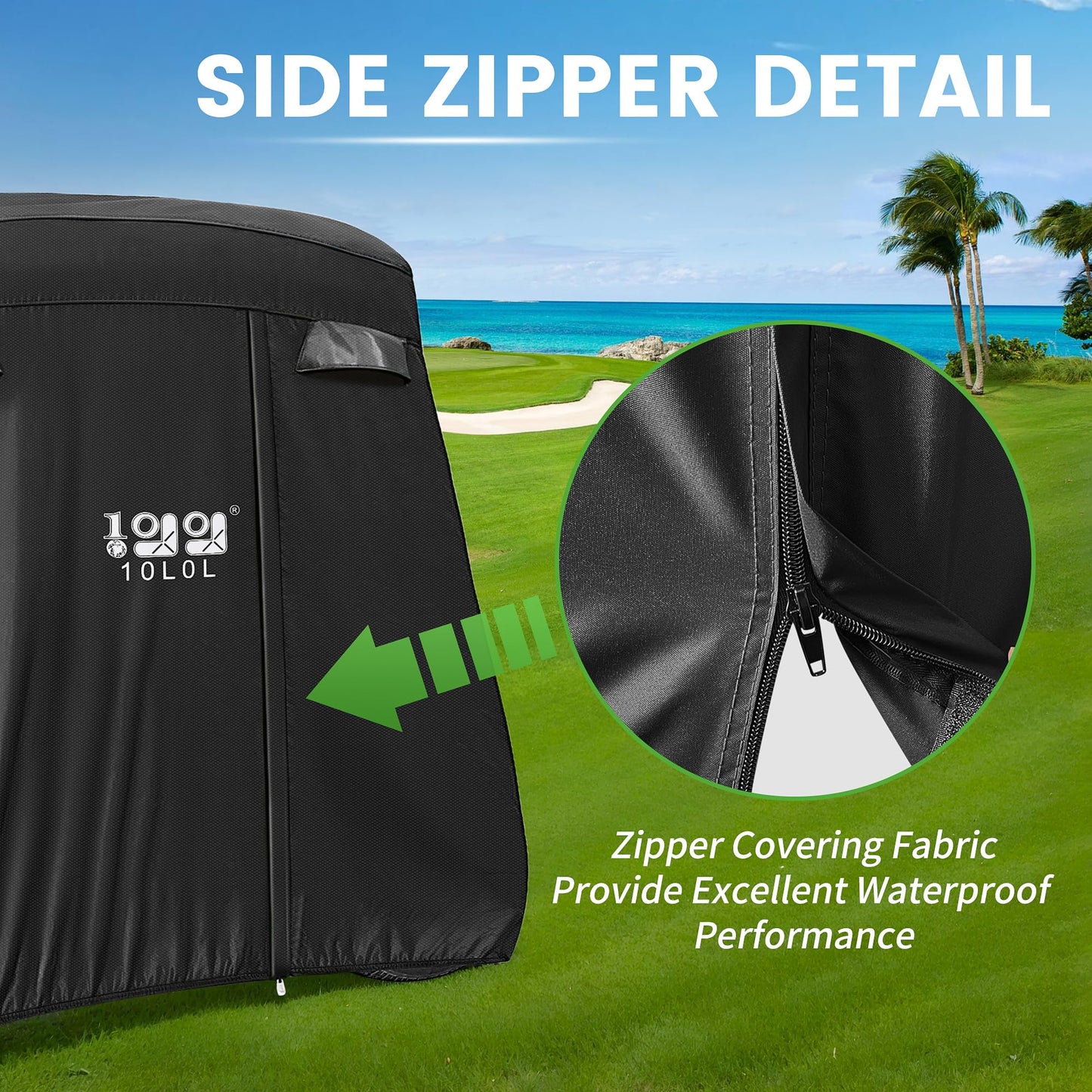 4 Passenger Golf Cart Cover Fits EZGO, Club Car and Yamaha.