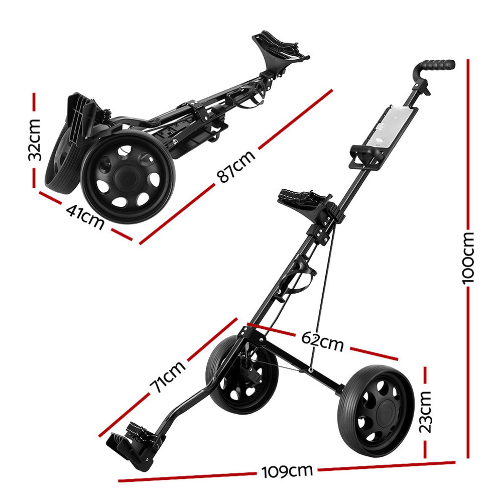 Golf Buggy Quick Folding. 2 Wheels.