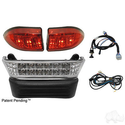 LED Light Bar Kit w/ Plug and Play Harness, Club Car Precedent, Electric 08.5+, 12-48v