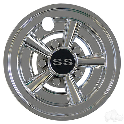 Wheel Cover, 8" SS Chrome Wheel Cover, 8" SS Chrome Set