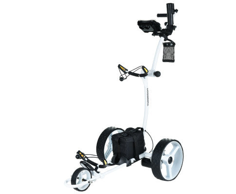THOMSON Electric Golf Buggy Push Trolley Cart Foldable 18-36 Holes Twin Motor 3 Distance