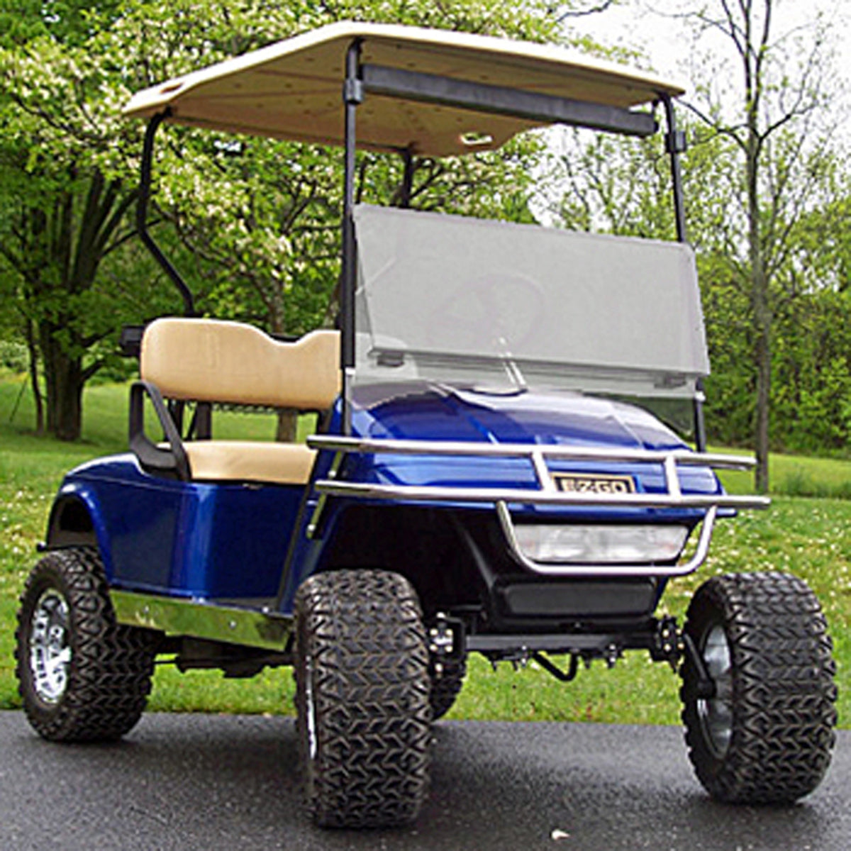 EZGO TXT Folding Clear Windshield (Years 1994.5-2013)